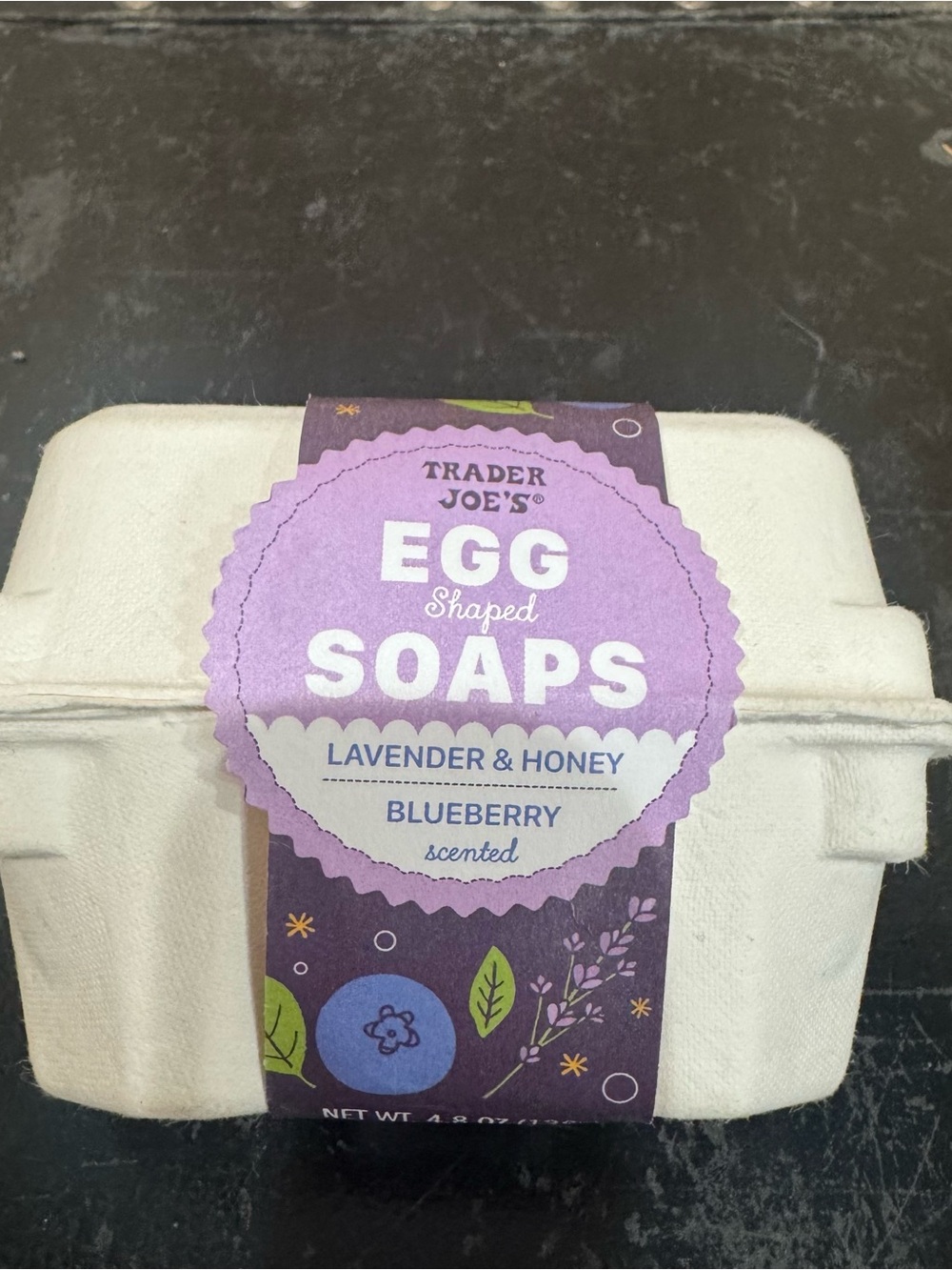 Trader Joe’s Egg Soap Set Limited Edition NEW Lavender Honey Blueberry